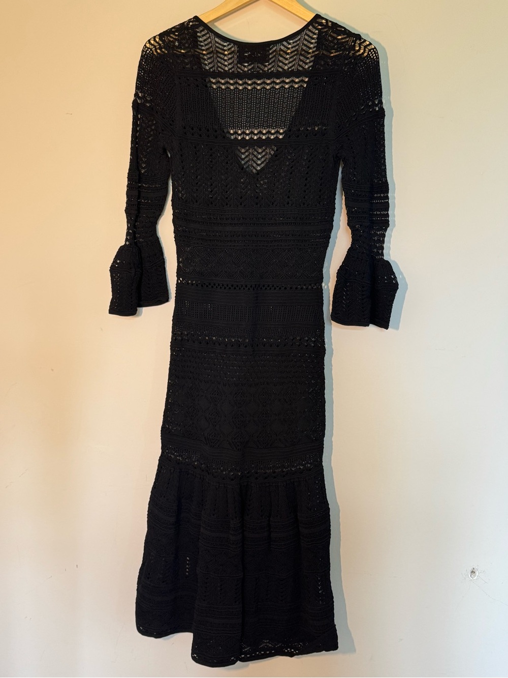 🖤 Alexis Darcie Black Crochet Mermaid Maxi Dress
Size Small - Picture 6 of 14